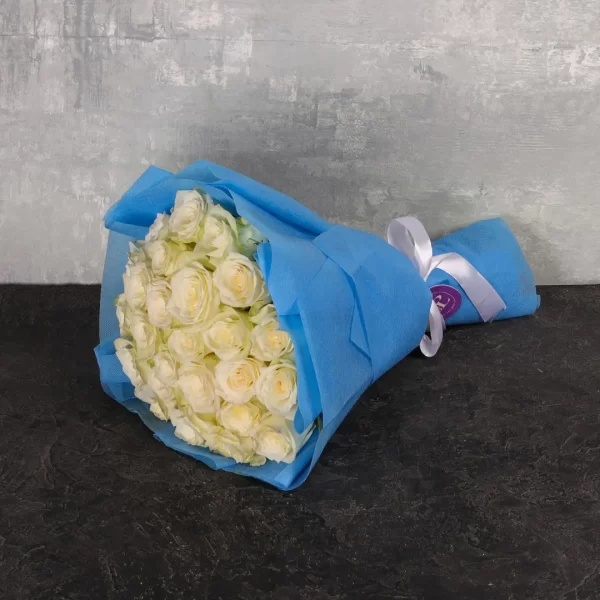 White Roses Pureness Bouquet