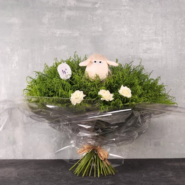 Peekaboo Sheep Hand Bouquet