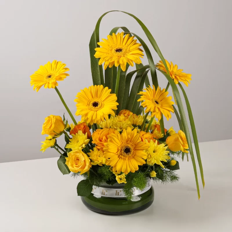 Sunny Morning Flower Vase Arrangement