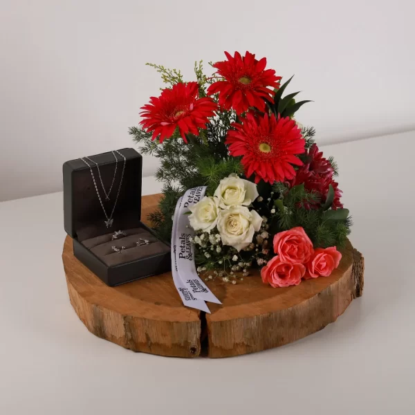 Hearts & Blooms Flower Arrangement