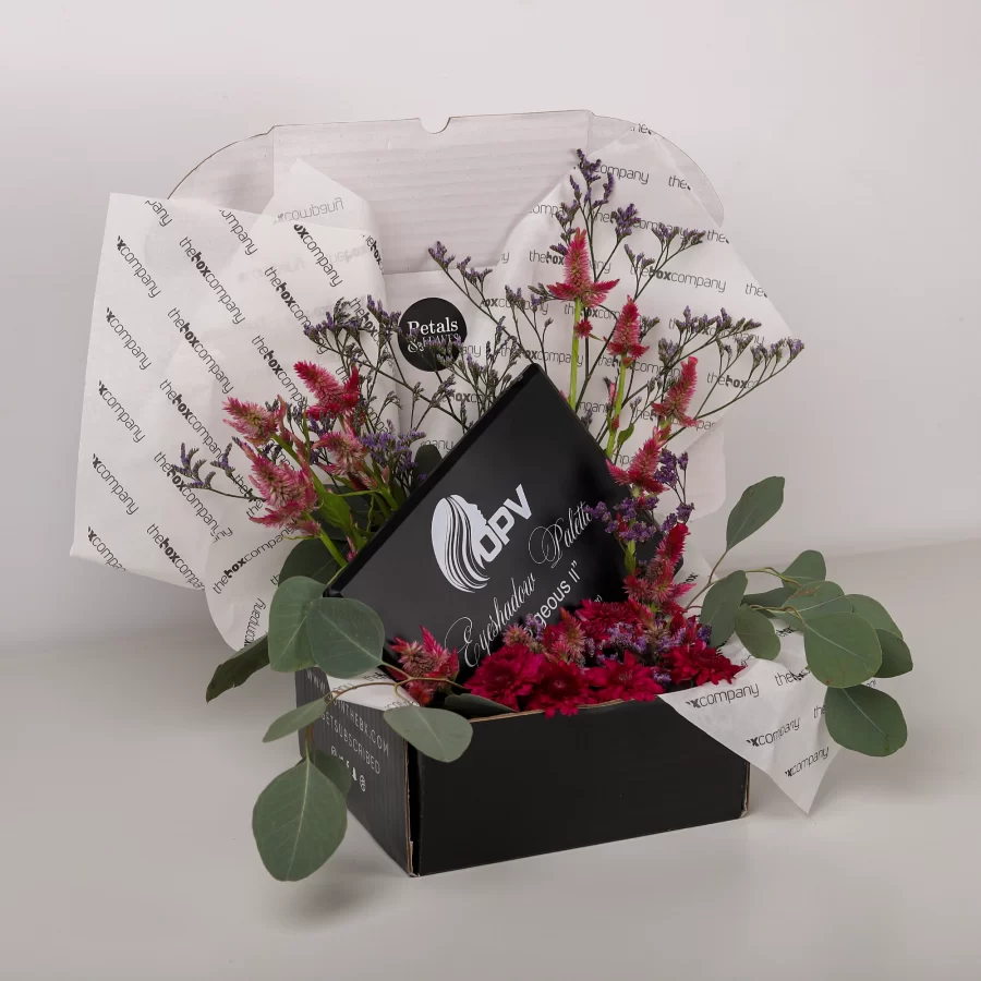 Crimson Petals Flower Box