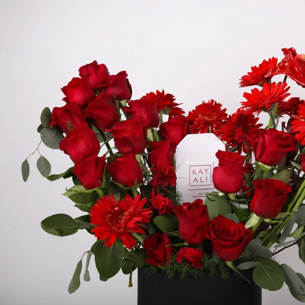 Scarlet Symphony Flower Box