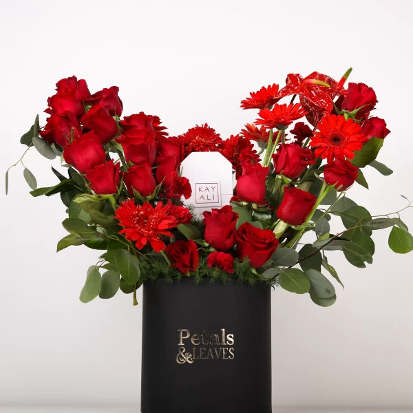 Scarlet Symphony Flower Box