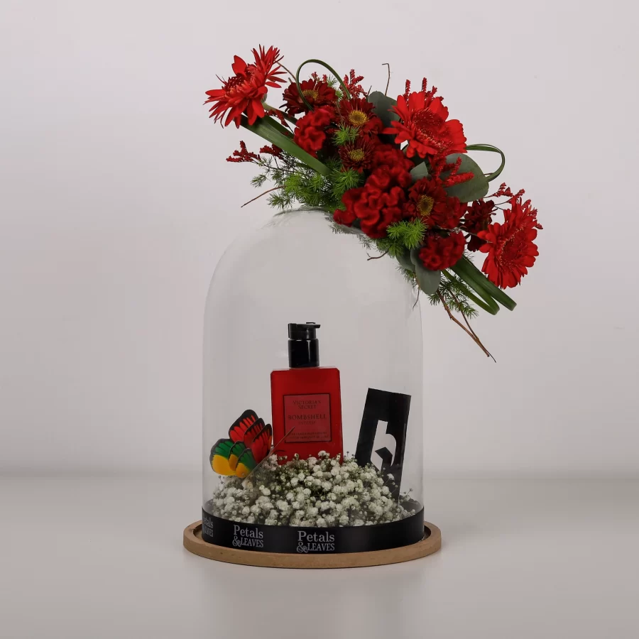 Ruby Dome Flower Arrangement