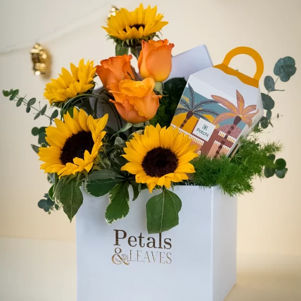 Sunburst Petals Flower Box